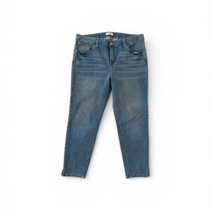 Kensie Blue Skinny Jeans with Subtle Whiskering